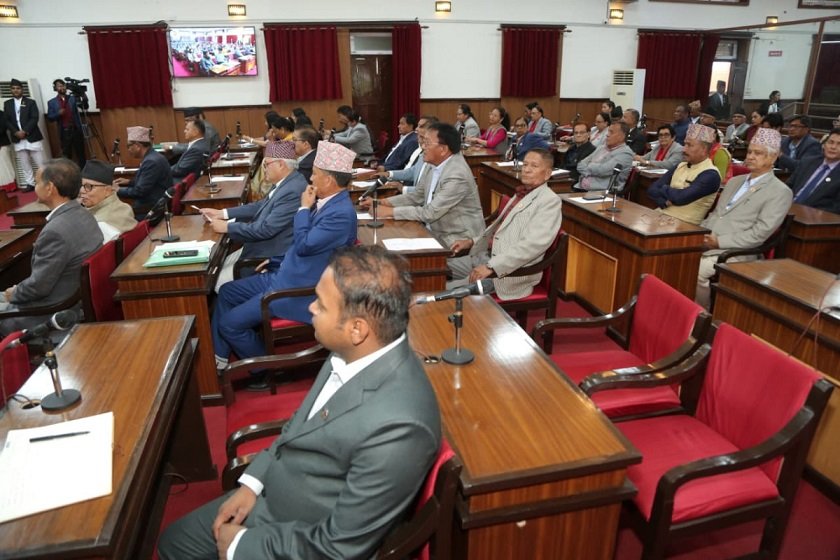 राष्ट्रियसभा बैठक: जनजीविका, विपद् व्यवस्थापन र सुशासनका मुद्दामा सरकारको ध्यानाकर्षण